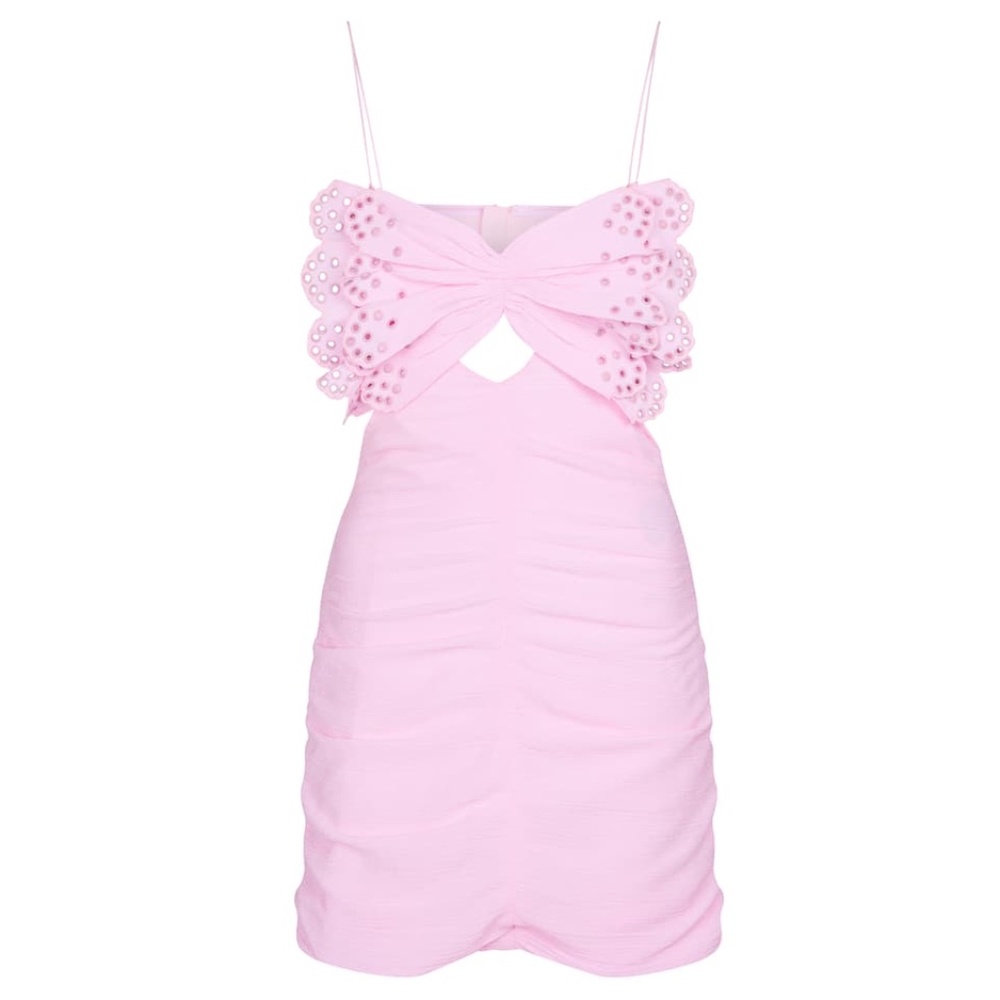 ISO- Isabel Marant Likyna Cotton and Silk Mini Dress